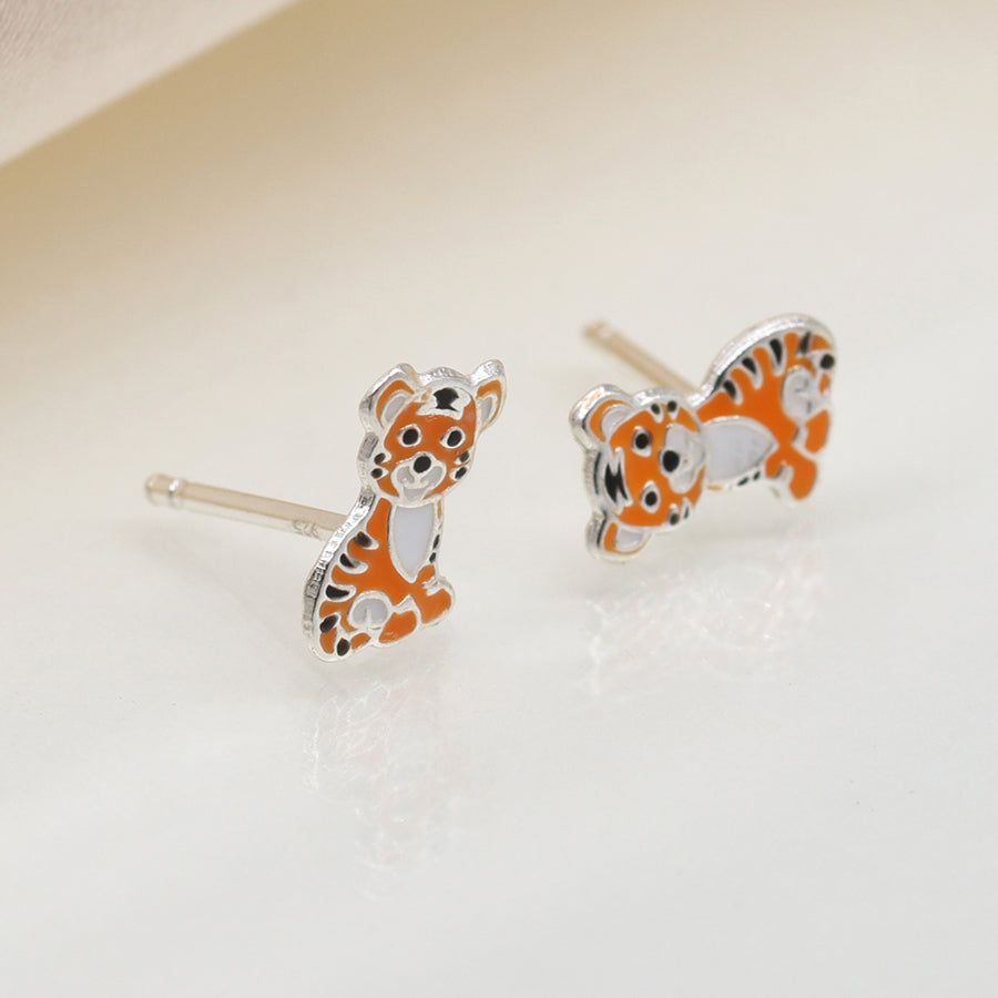 Sterling Silver | Tiger Stud Earrings