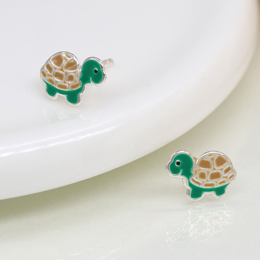 Sterling Silver | Sea Turtle Stud Earrings