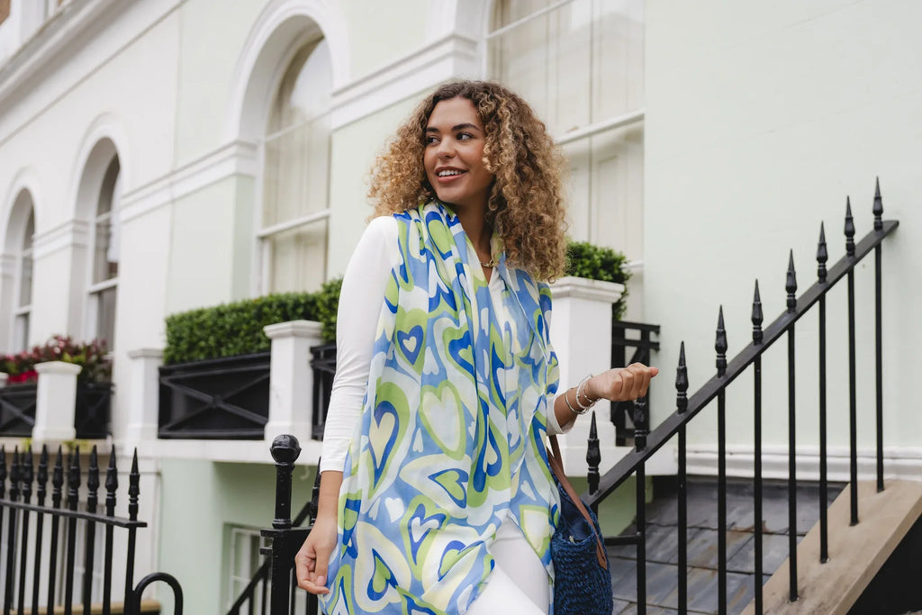 Vibrant Heart Scarf | Green