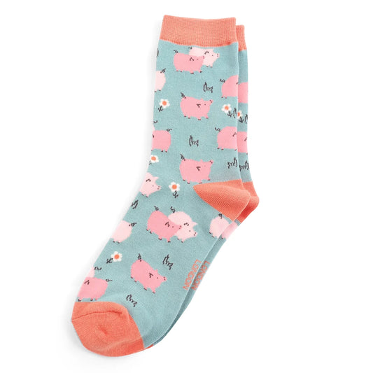 Bamboo Socks | Pretty Pigs Duck Egg