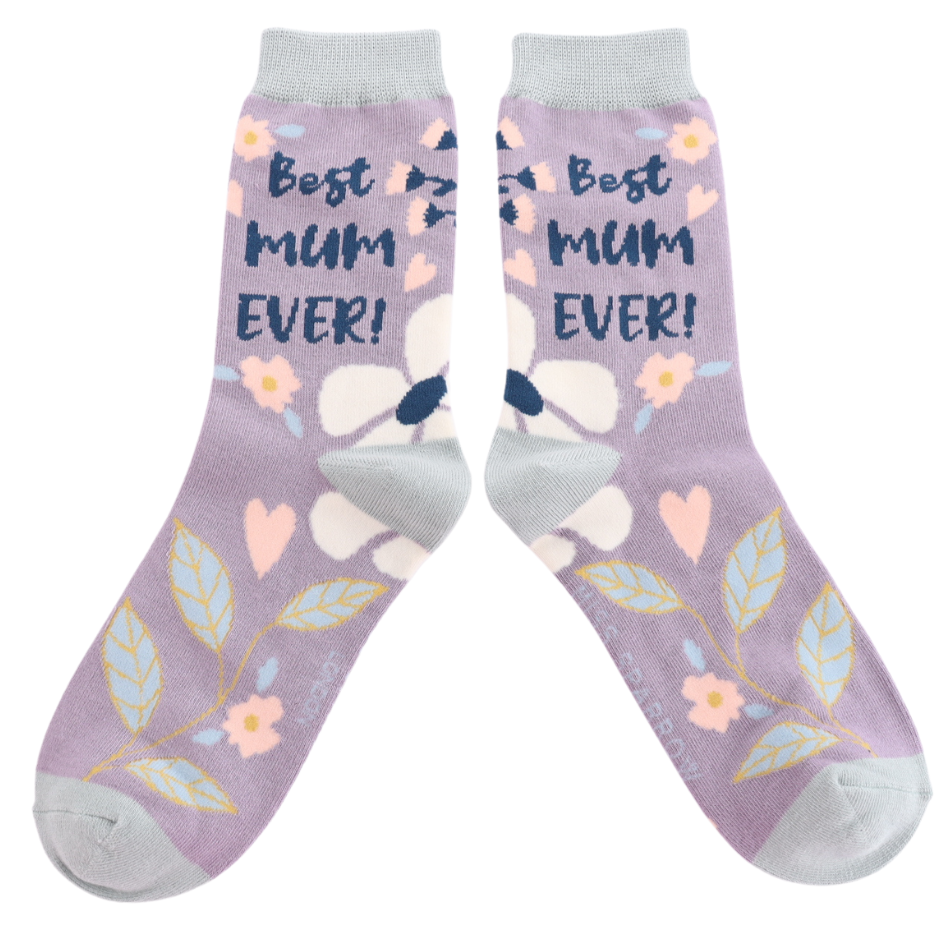 Bamboo Socks | Best Mum Ever Lavender