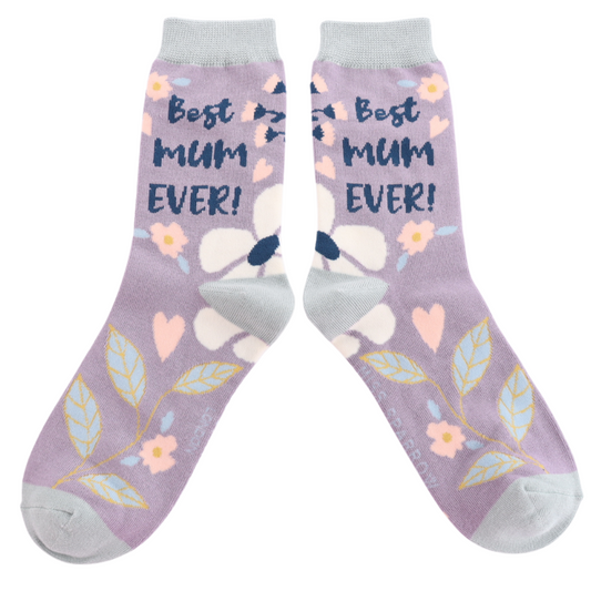 Bamboo Socks | Best Mum Ever Lavender