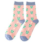 Bamboo Socks | Frogs & Spots Dusty Pink