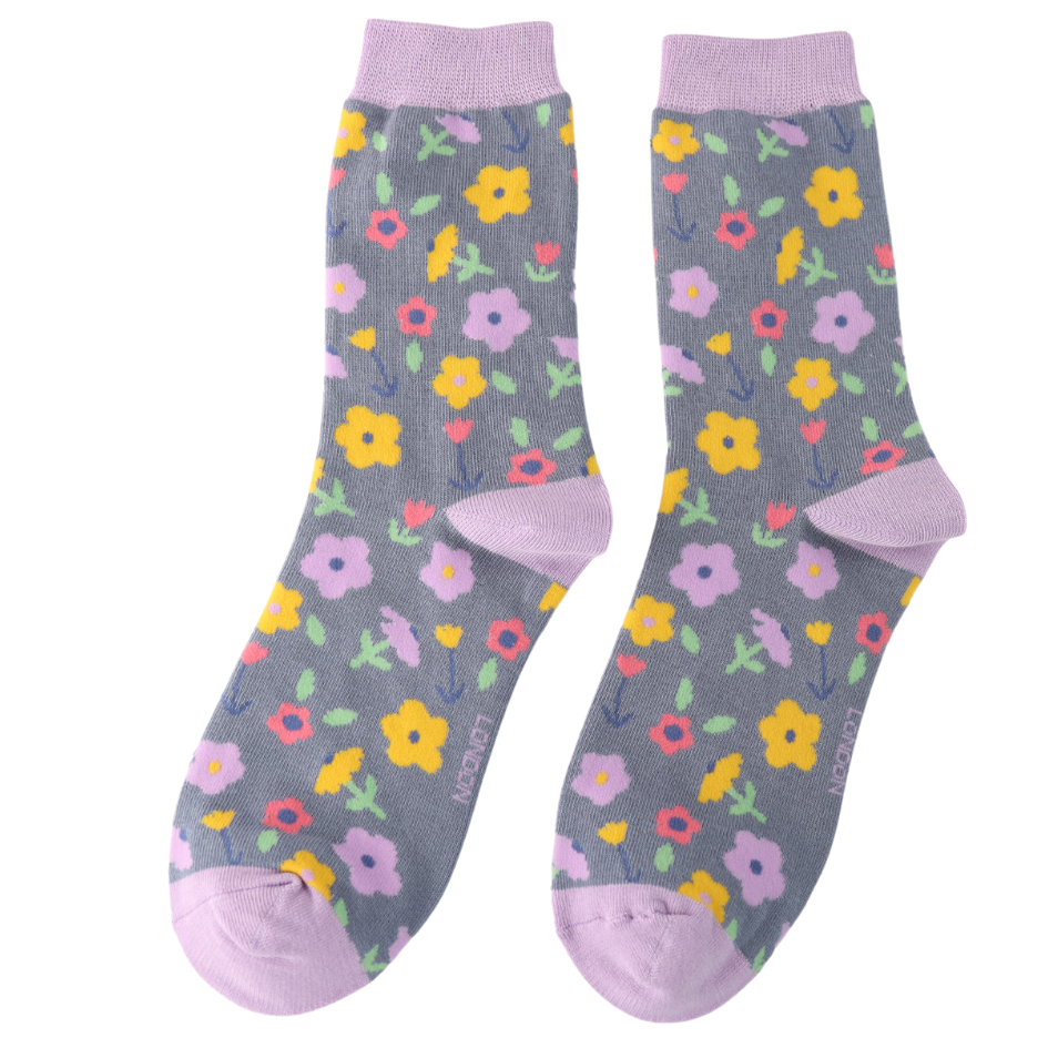 Bamboo Socks | Little Flowers Denim