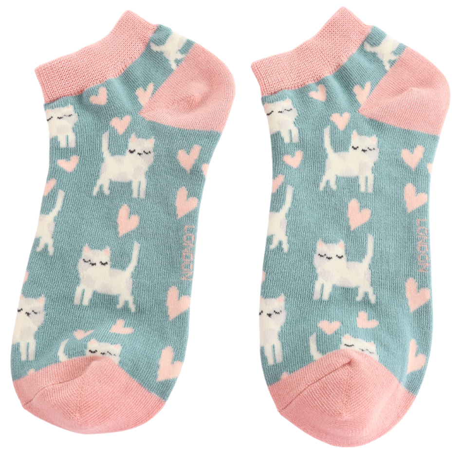 Bamboo Socks | Sleep Cats Trainer Socks