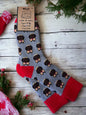 Opulent Owls ribbed Grey Socks