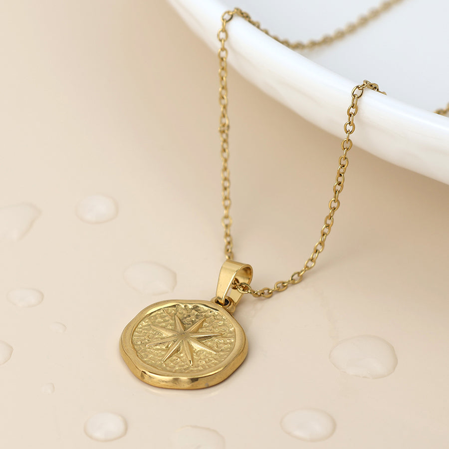 Waterproof Compass Necklace