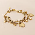 Waterproof Layered Charm Bracelet