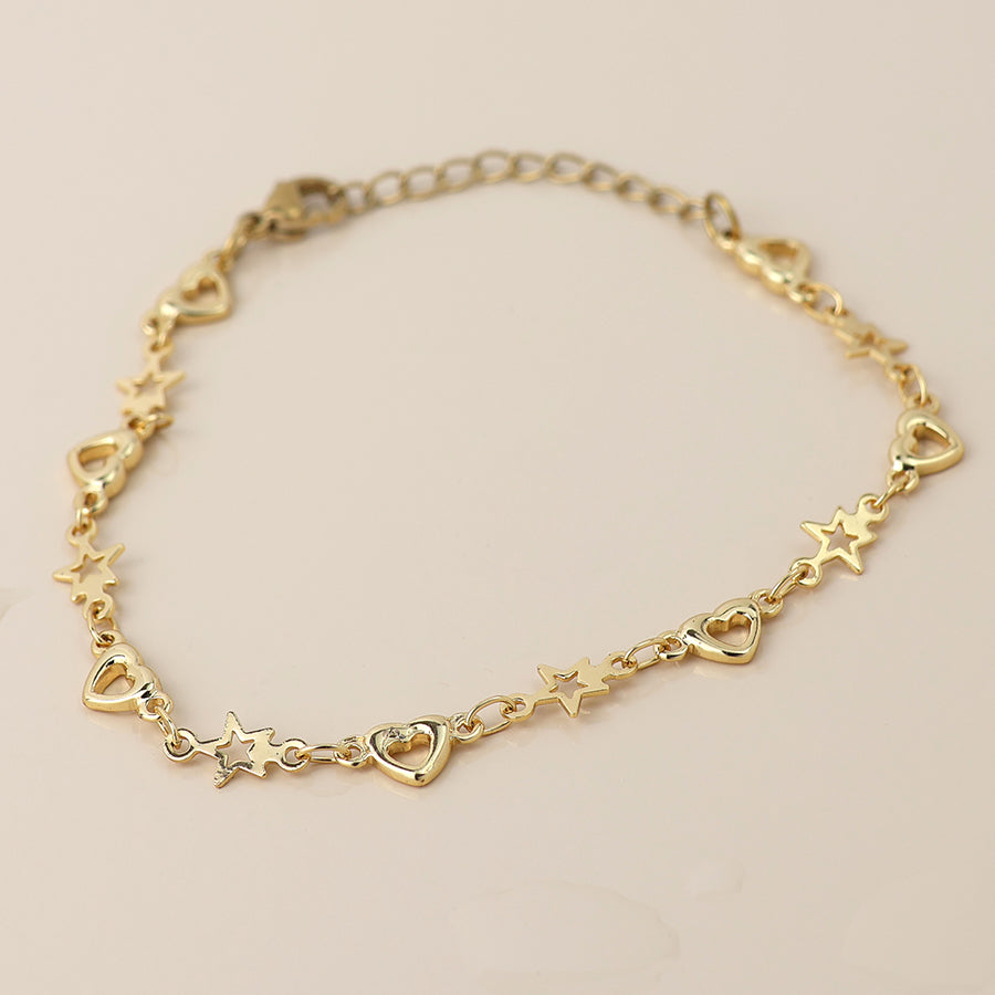 Waterproof Stars & Heart Bracelet