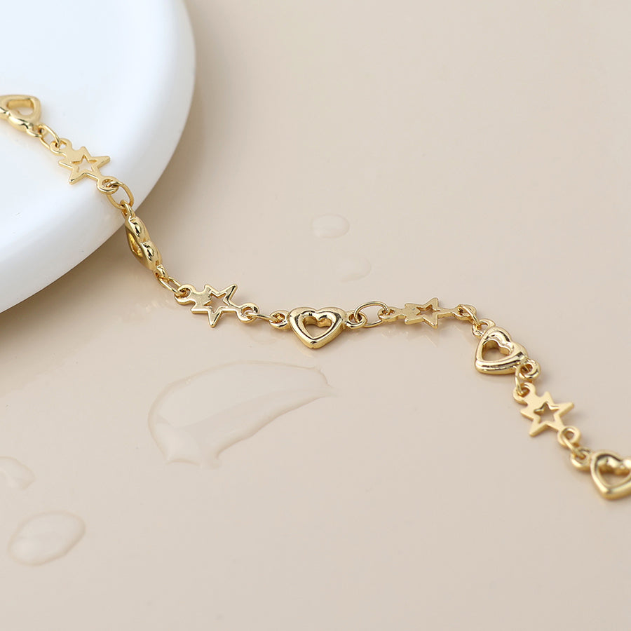 Waterproof Stars & Heart Bracelet