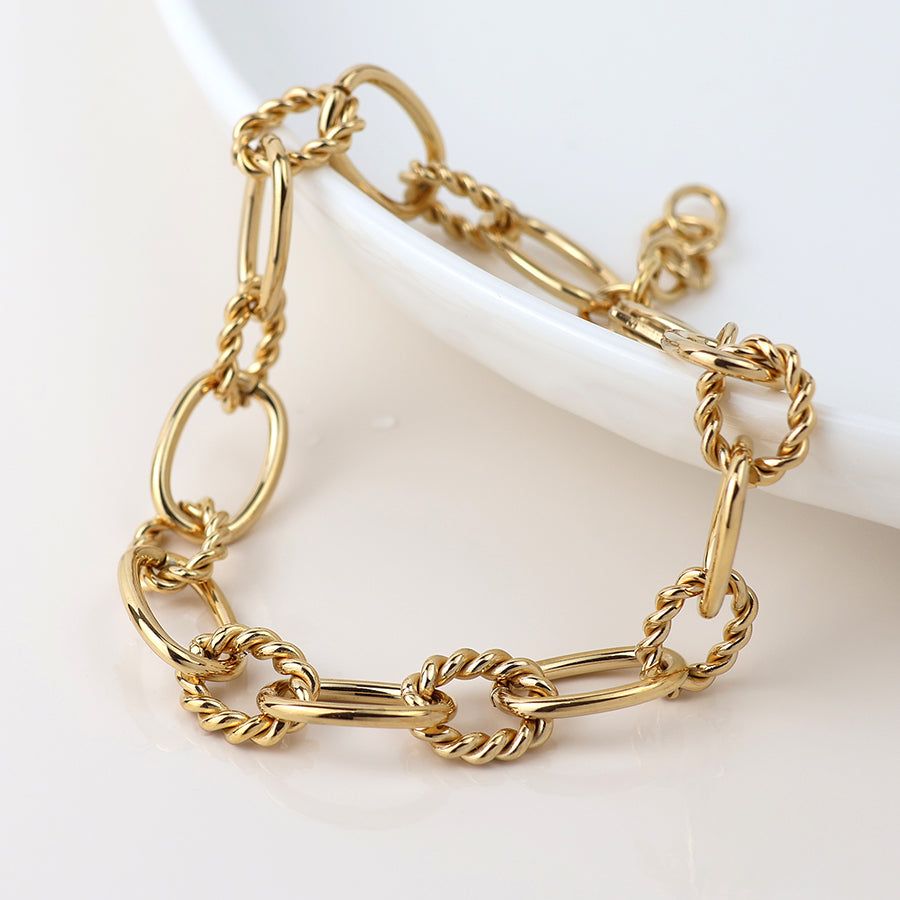 Waterproof Twisted Links Bracelet