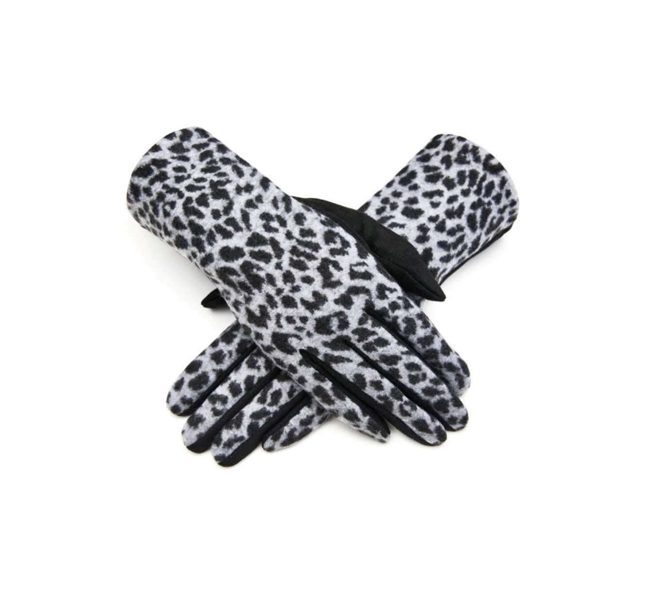 Animal Print Gloves | Grey