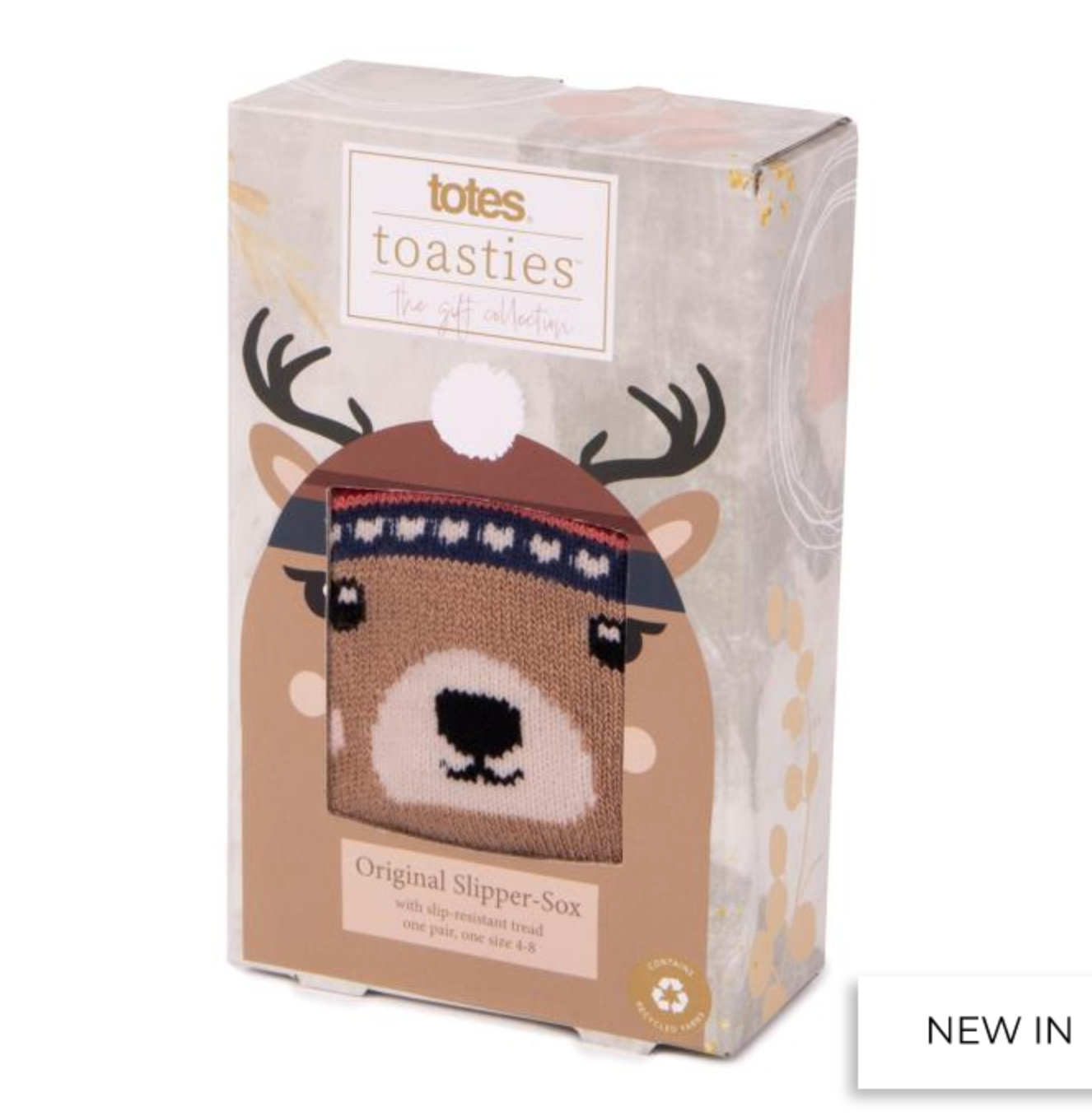 Totes Toasties | Ladies Slipper Sox - Reindeer