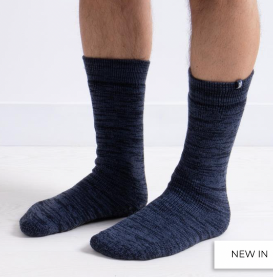 Totes Mens | Thermal Slipper Sox - Navy