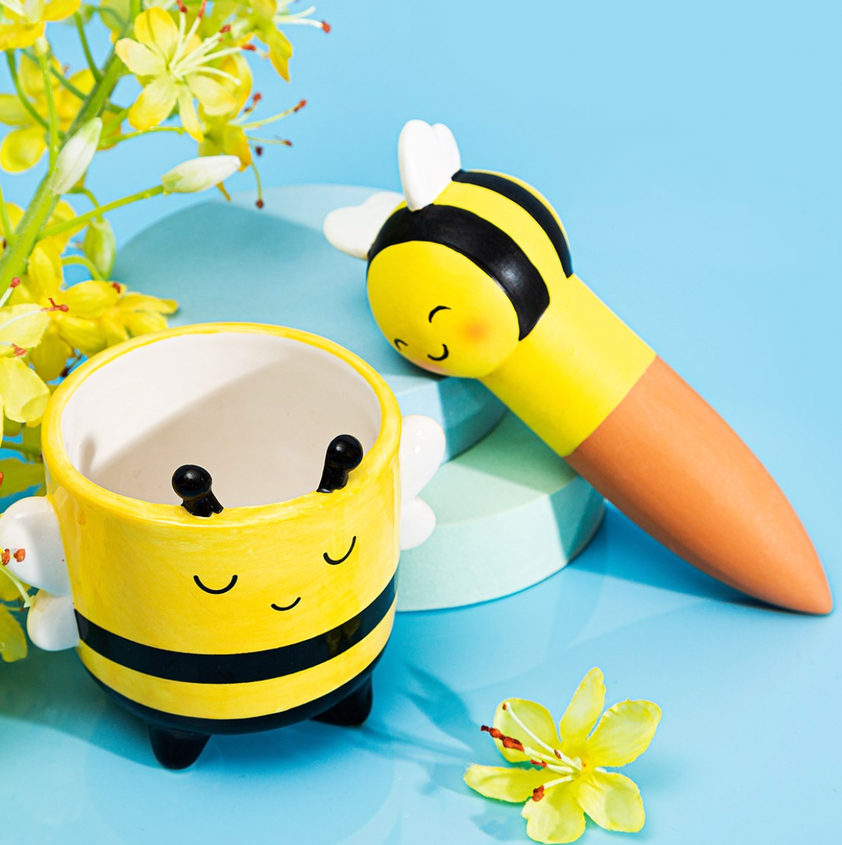 Mini Bee Planter On Legs