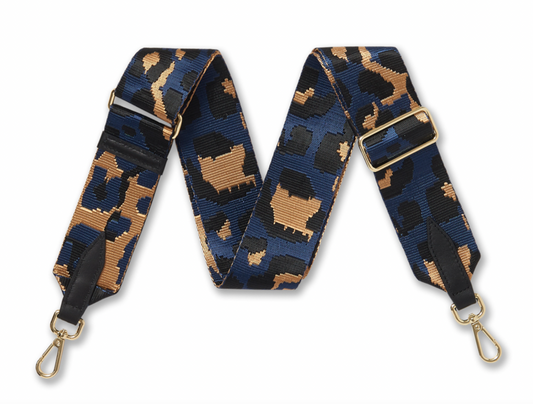 Bag Strap | Animal Print Navy