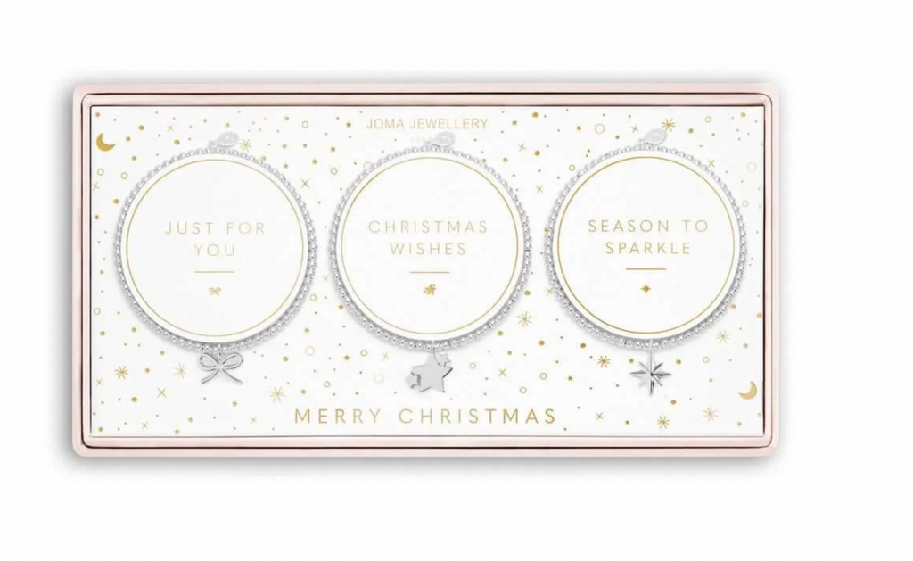 Joma Jewellery Christmas Wishes Set Of 3 Bracelet