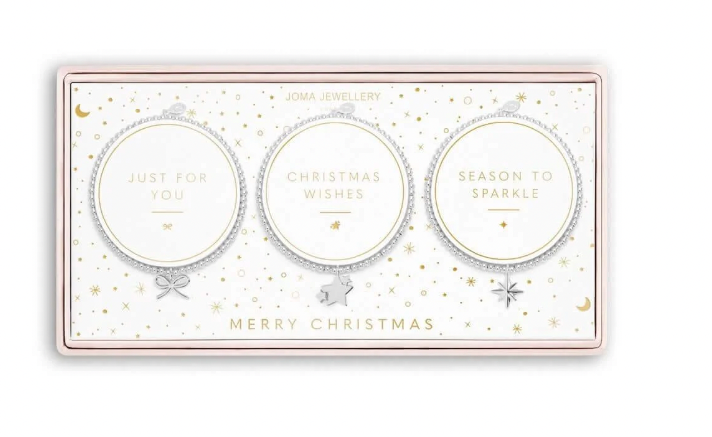 Joma Jewellery Christmas Wishes Set Of 3 Bracelet