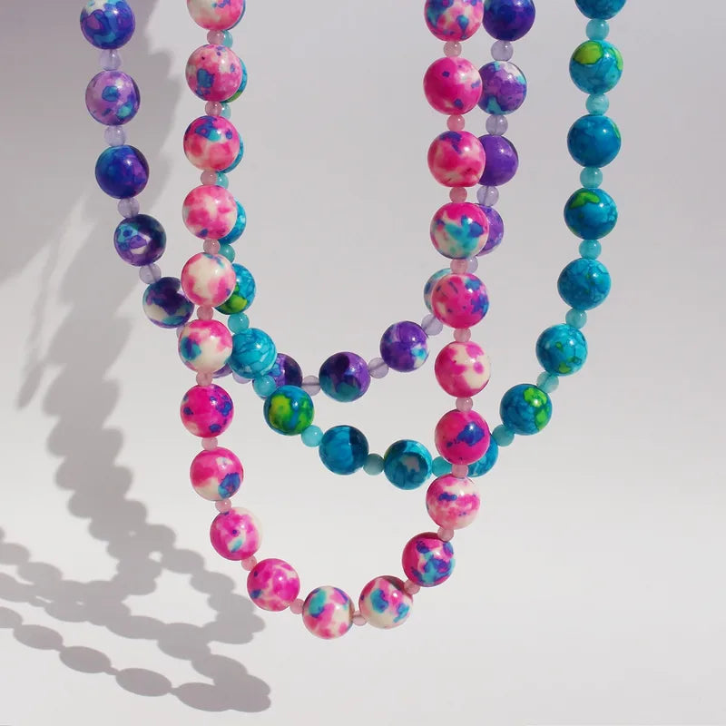 Natural Stone Summer Necklace