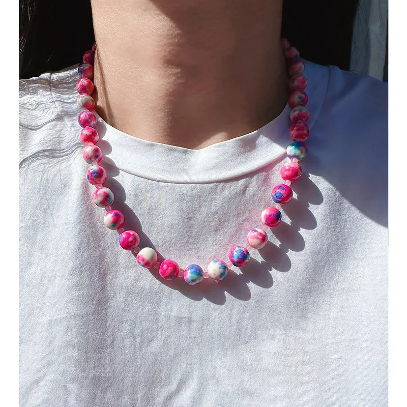 Natural Stone Summer Necklace