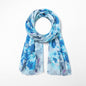 Summer Scarf | Peony Blue