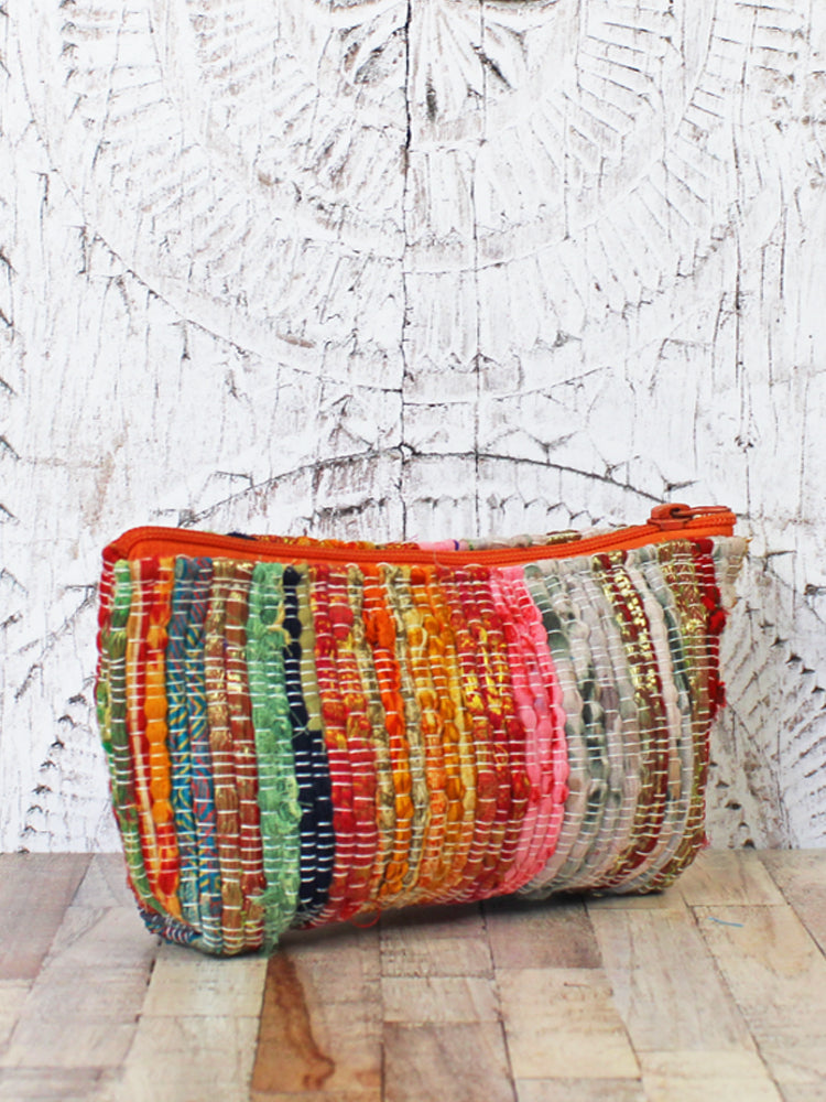 Upcycled Sari Fabric Purse | Sunshine Mix