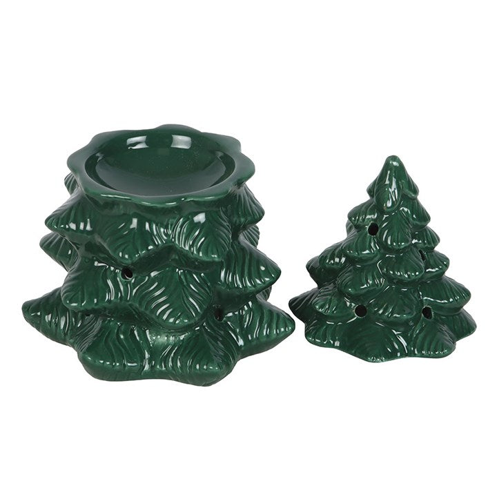 Green Fir Tree Oil Burner & Wax Warmer