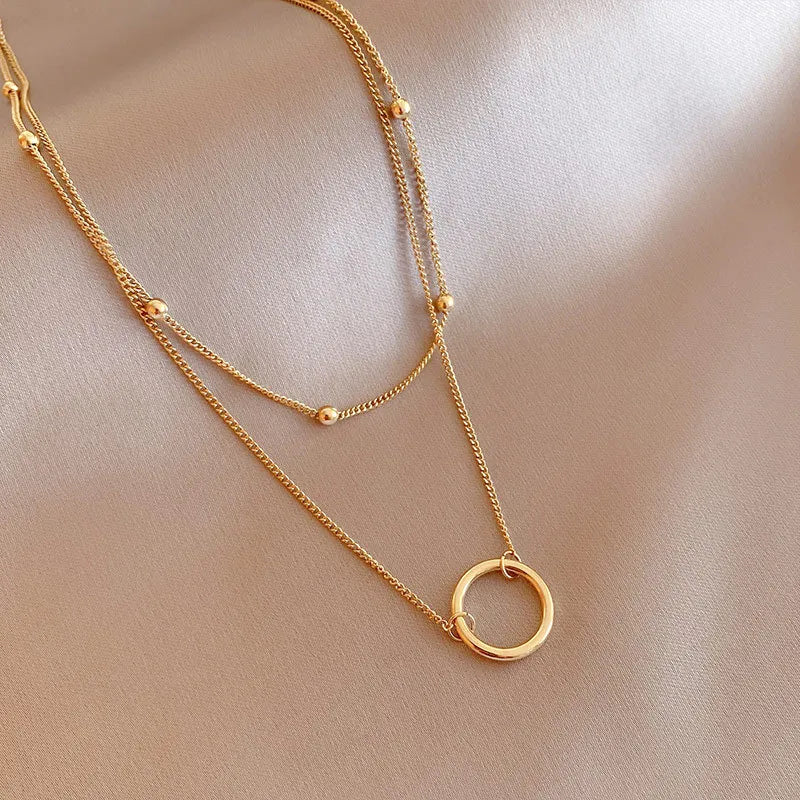 Layered Simple Style Necklace