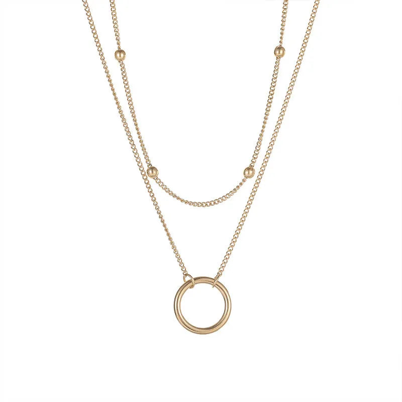 Layered Simple Style Necklace