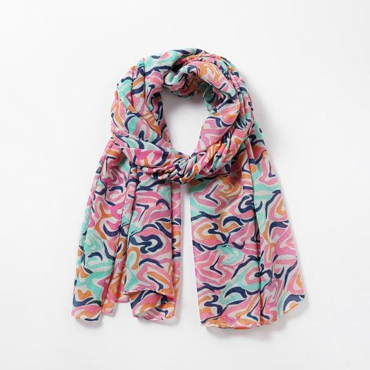 Eco Style Scarf | Zebra Animal Print Pink