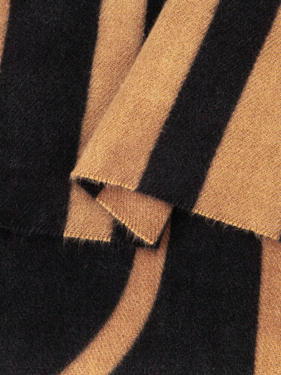 Stripe Geometric Scarf | Rust