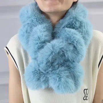 Super soft snuggly faux fur snood | Silver