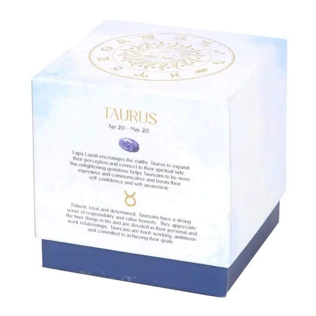 GEMSTONE ZODIAC CANDLE | TAURUS AMBER & VANILLA