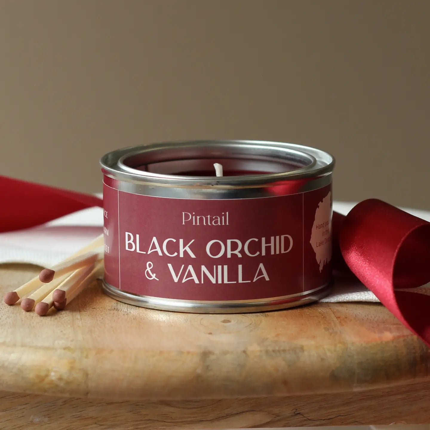 Pintail Paint Pot Candle Tin | Black Orchid & Vanilla