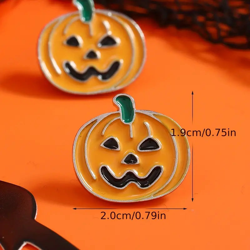 Halloween Pumpkin Studs