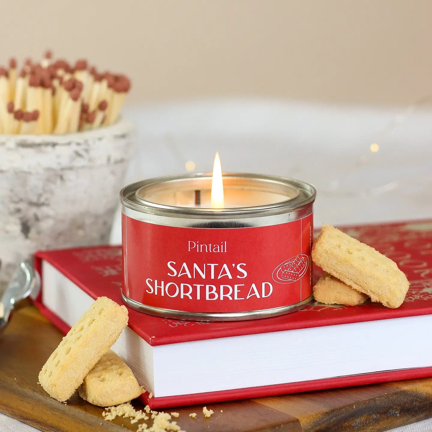 Pintail Paint Pot Candle Tin | Santas Shortbread