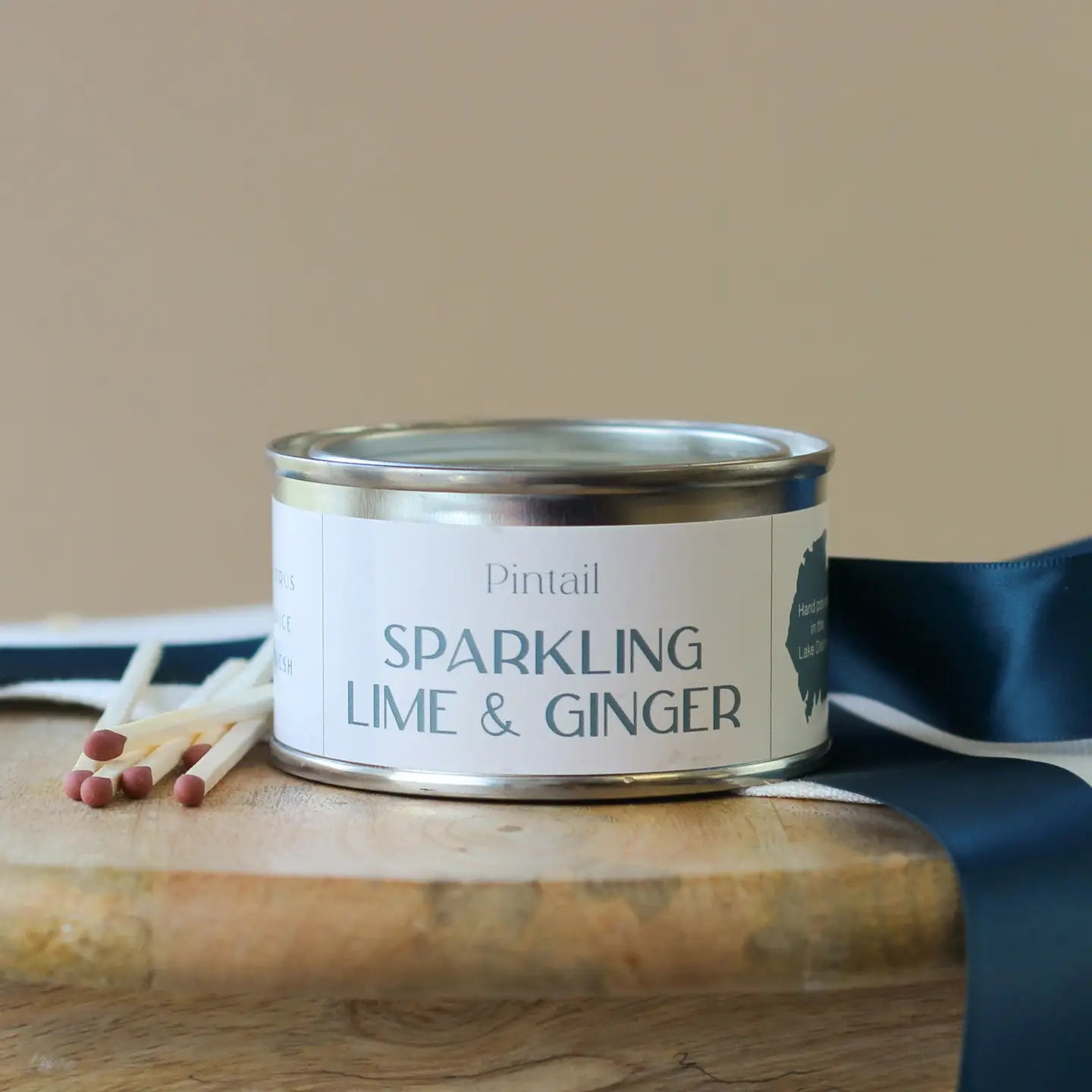 Pintail Paint Pot Candle Tin | Sparkling Lime & Ginger