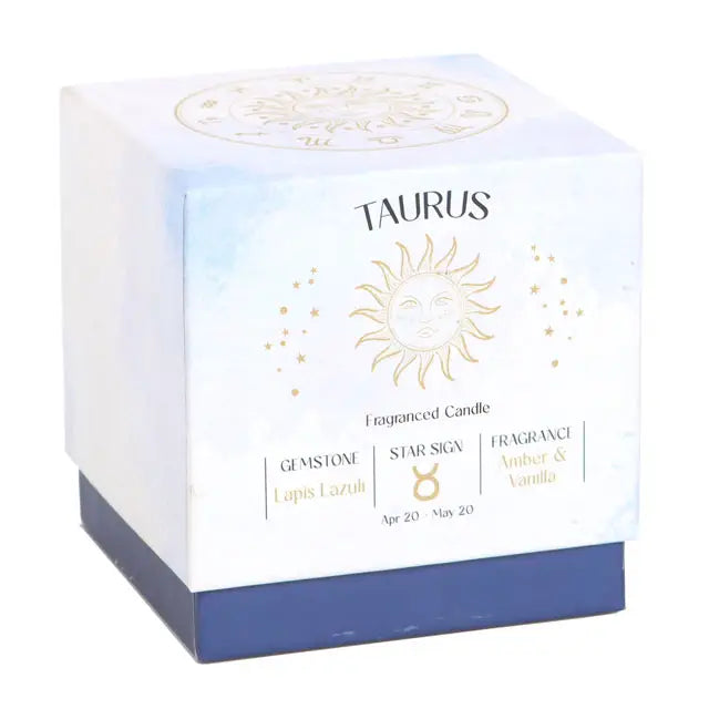 GEMSTONE ZODIAC CANDLE | TAURUS AMBER & VANILLA