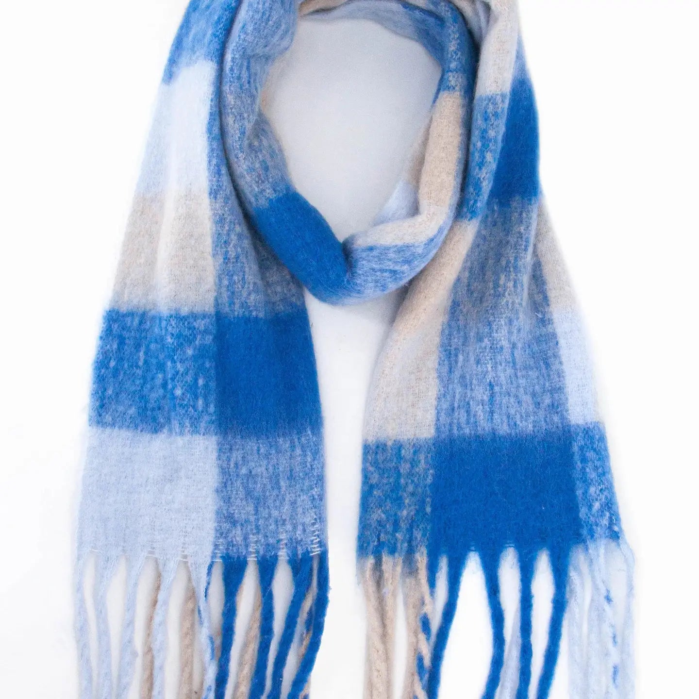 Allie Cosy Winter Scarf | Royal Blue