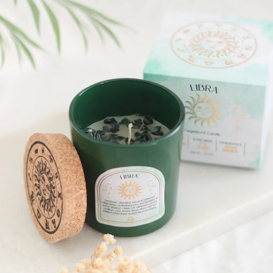 GEMSTONE ZODIAC CANDLE | LIBRA SWEET JASMINE