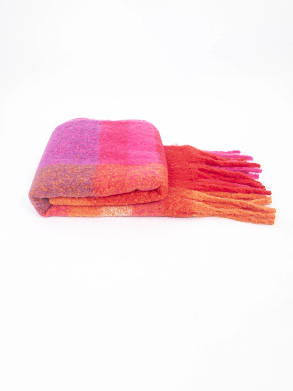 Allie Cosy Winter Scarf | Fuchsia / Orange