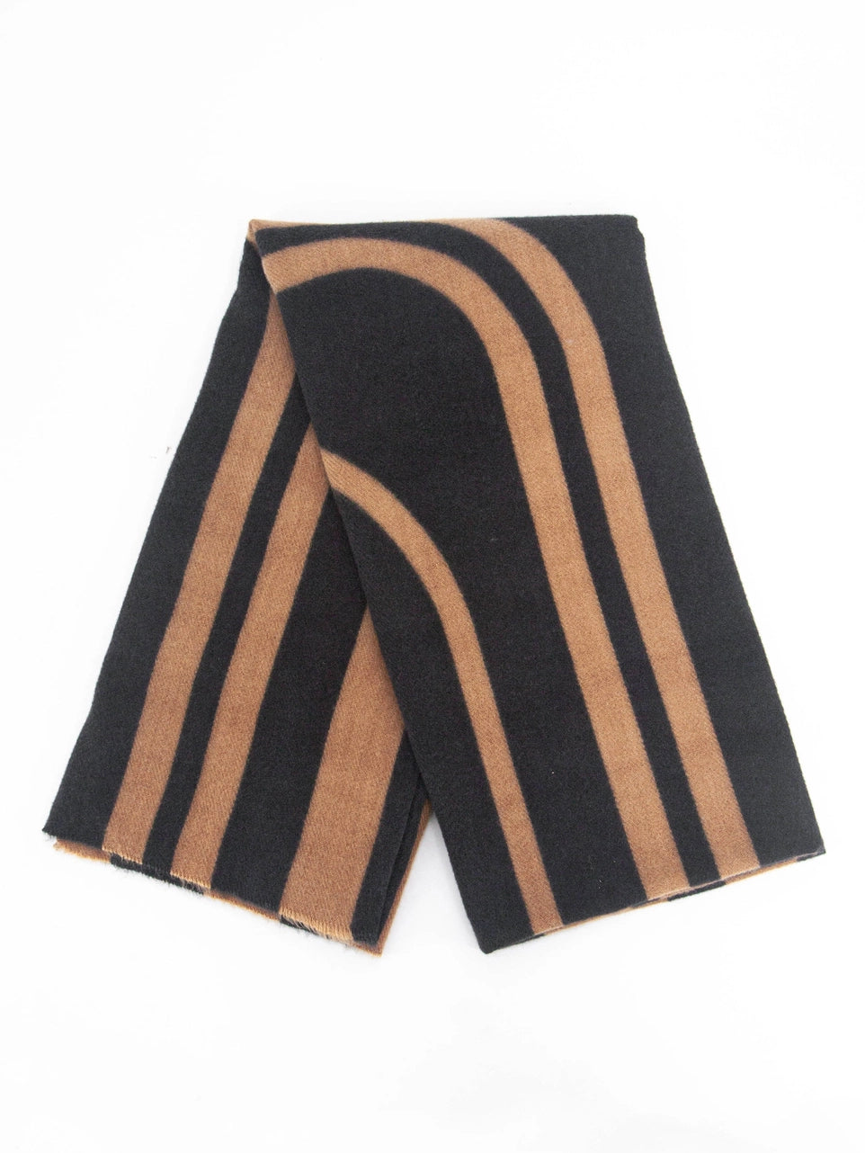 Stripe Geometric Scarf | Rust