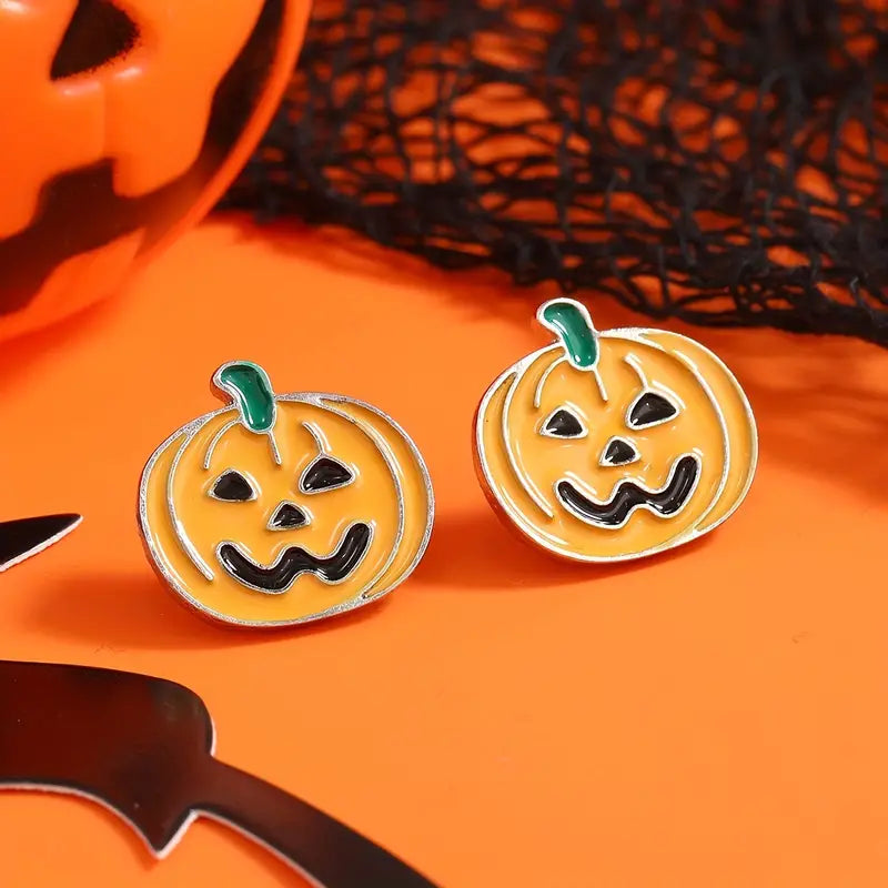 Halloween Pumpkin Studs