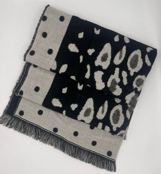 Stylish Animal Print Winter Scarf