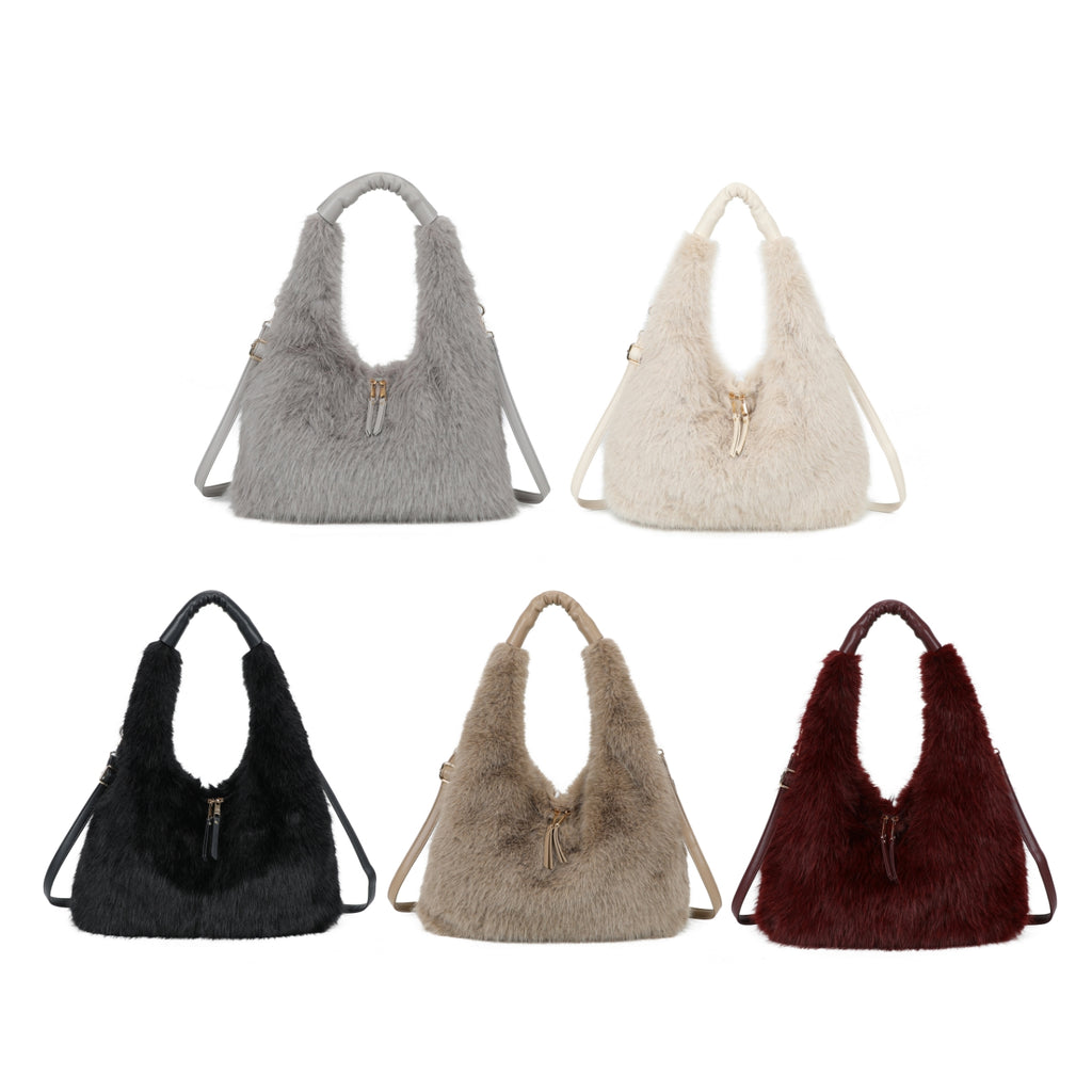 Large Fluffy Large Hobo Bag