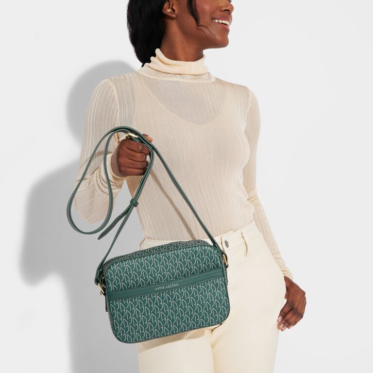 KL Signature Crossbody Bag | Emerald Green