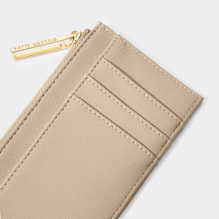 Katie Loxton Faye Coin Purse & Card Holder | Light Taupe