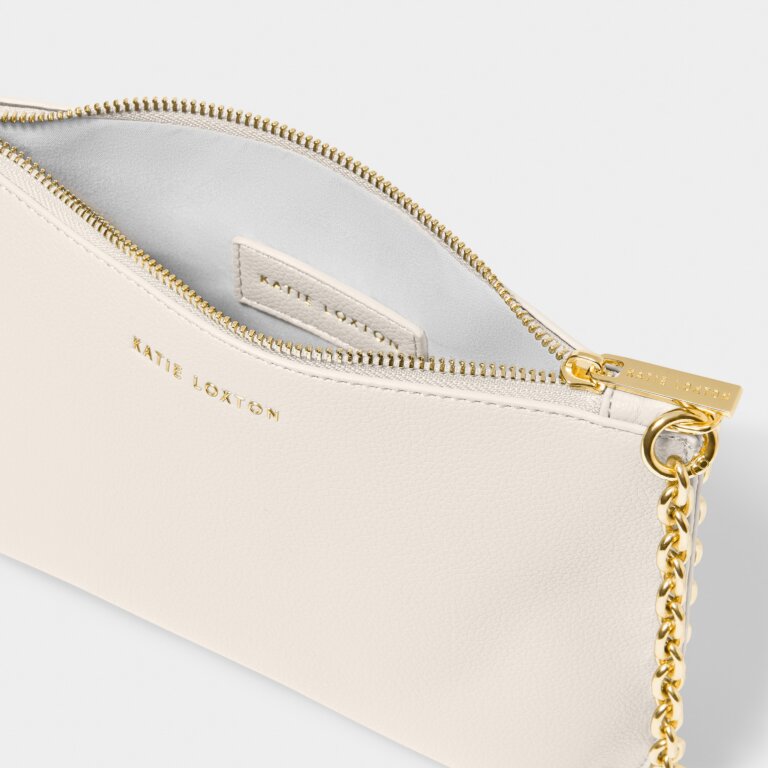 Katie Loxton Astrid Chain Clutch | Off White