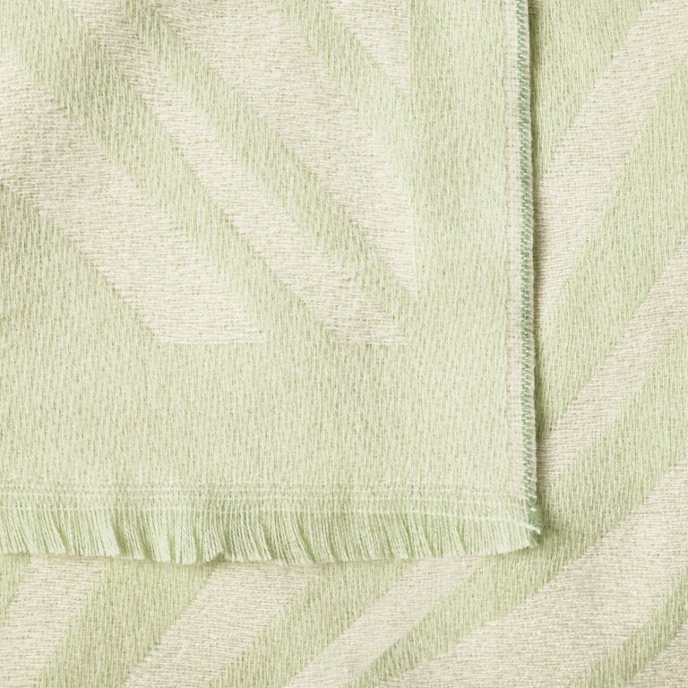 Katie Loxton Printed Blanket Scarf | Zebra | Off White/Sage