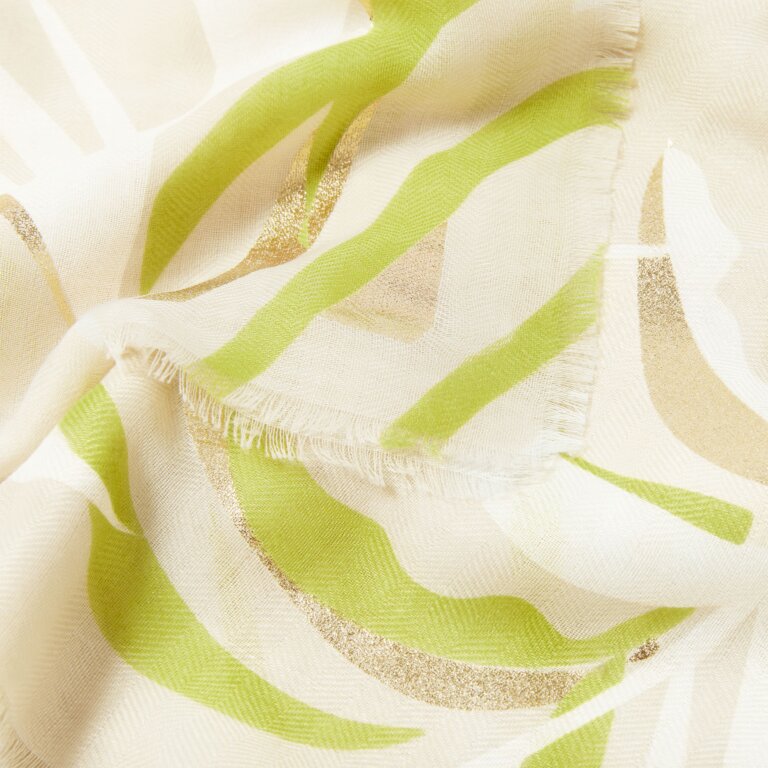 Katie Loxton Foil Print Scarf | Palm Leaf